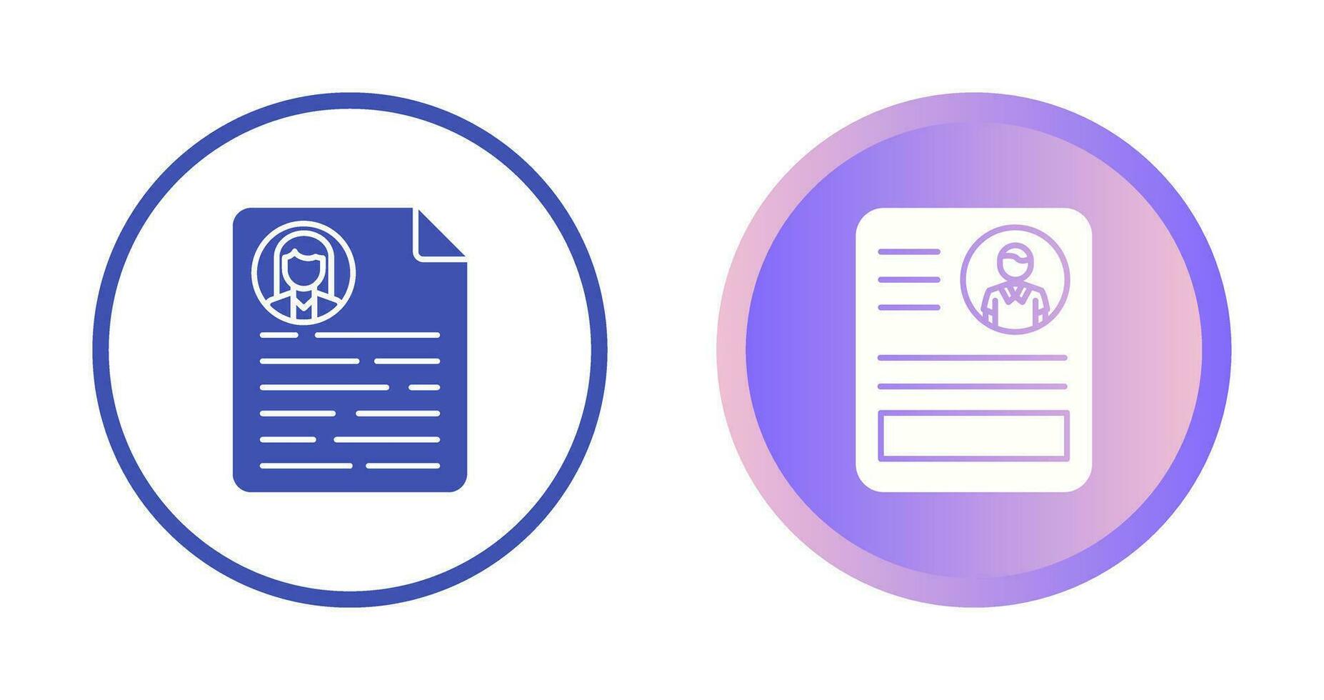 CV Vector Icon
