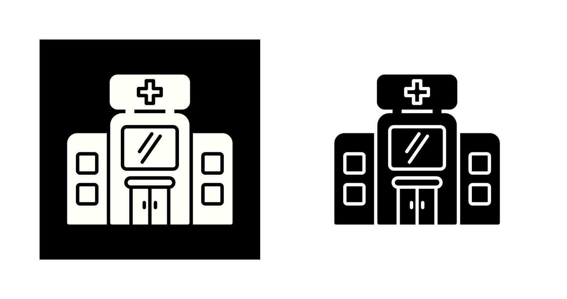 icono de vector de hospital