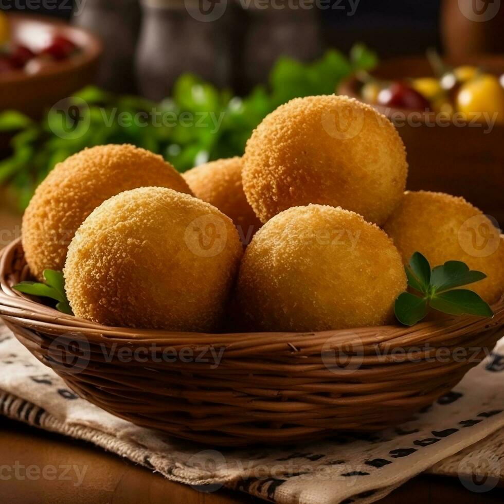 brasileño bocadillo coxinha generativo ai foto