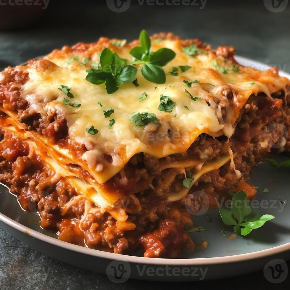 Lasagna Bolognese aesthetic 27075069 Stock Photo at Vecteezy