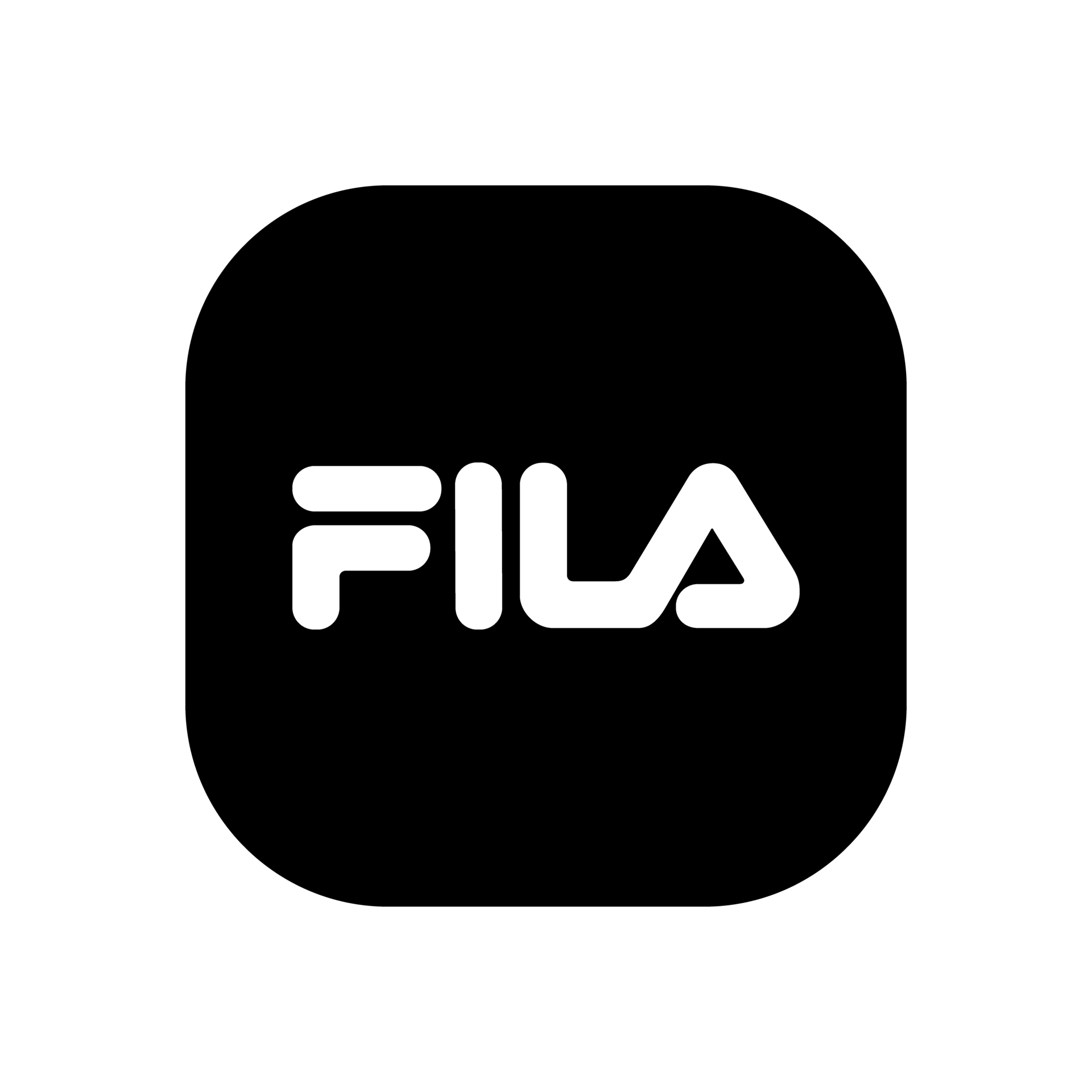 Fila black and white logo transparent PNG 27075858 PNG