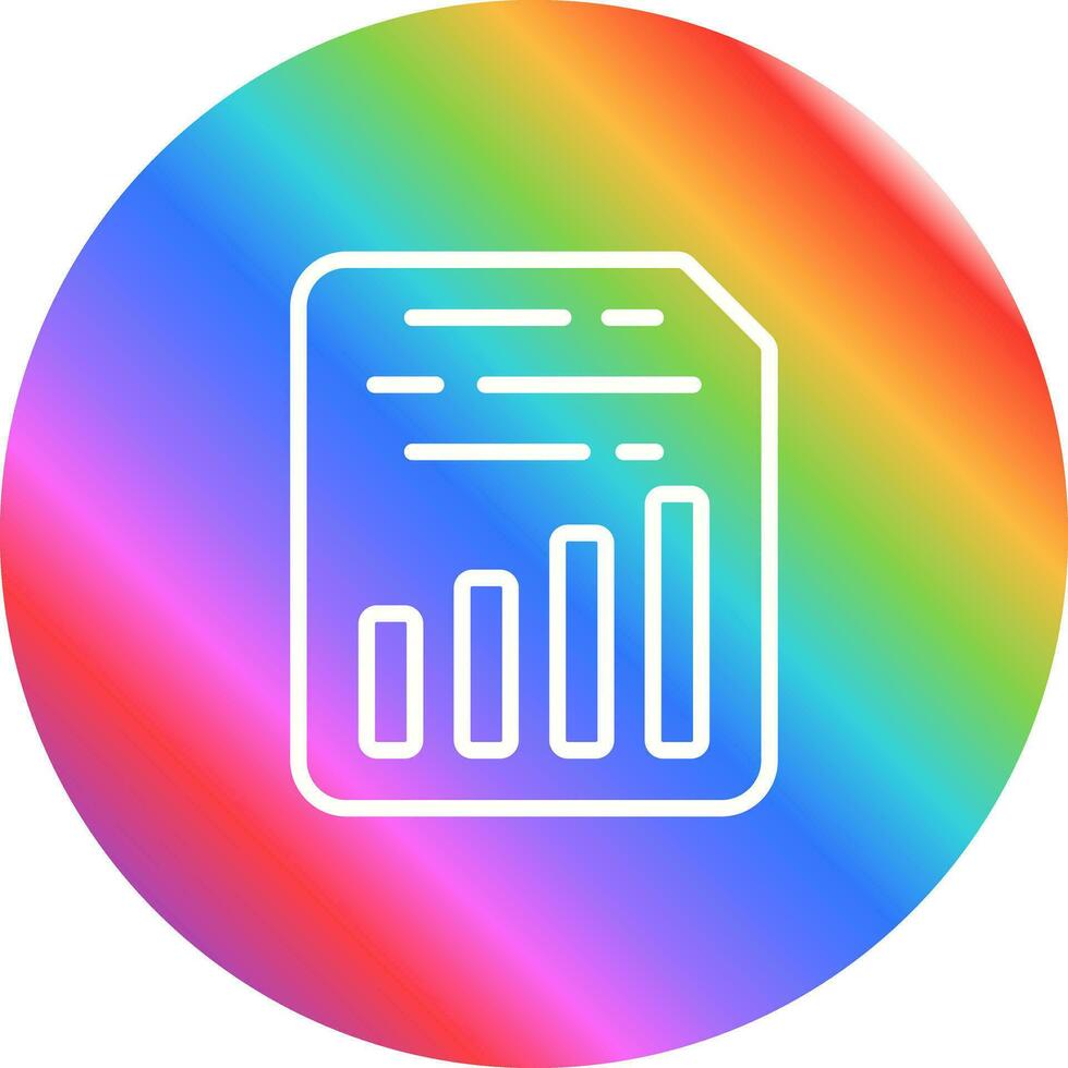 Document Insert Chart Vector Icon