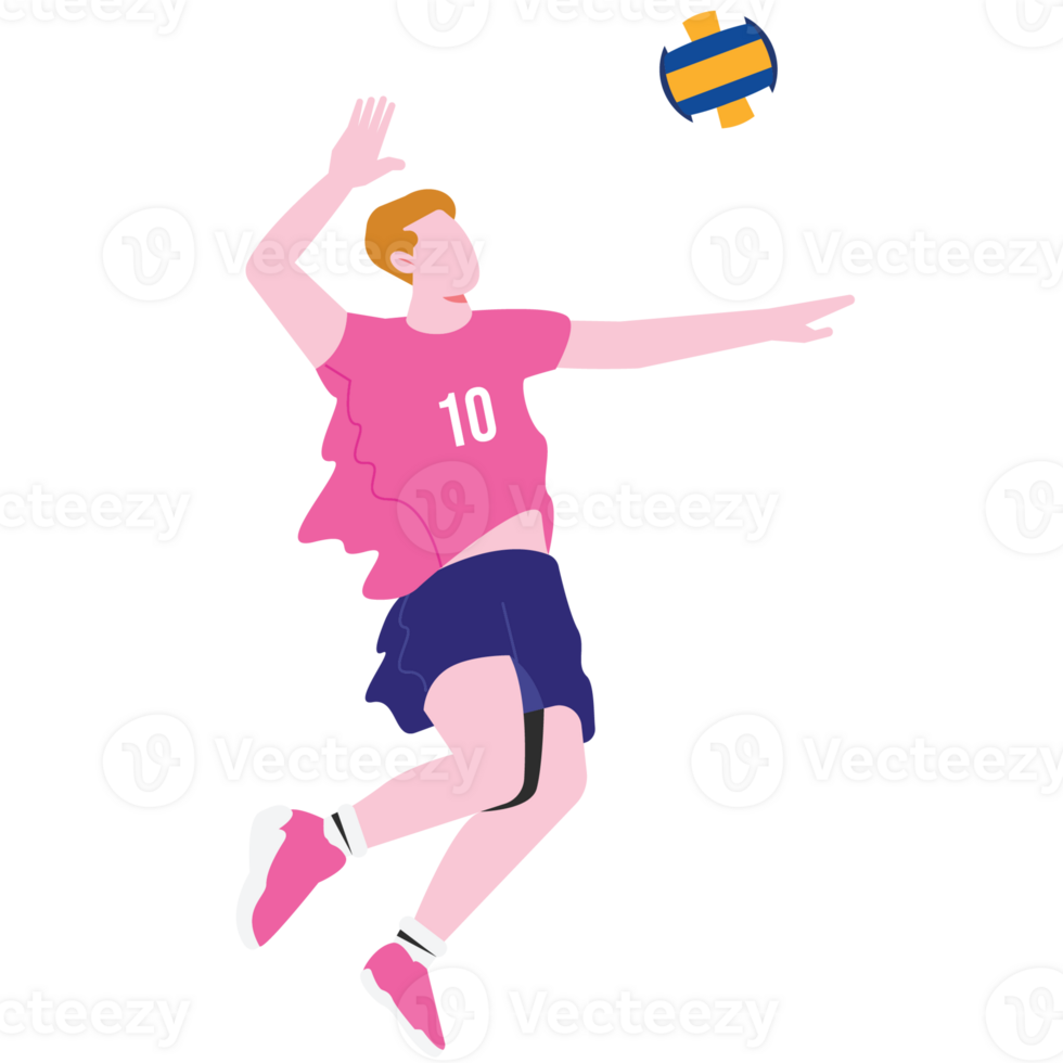 Smash Sport People Color 2D Illustration png