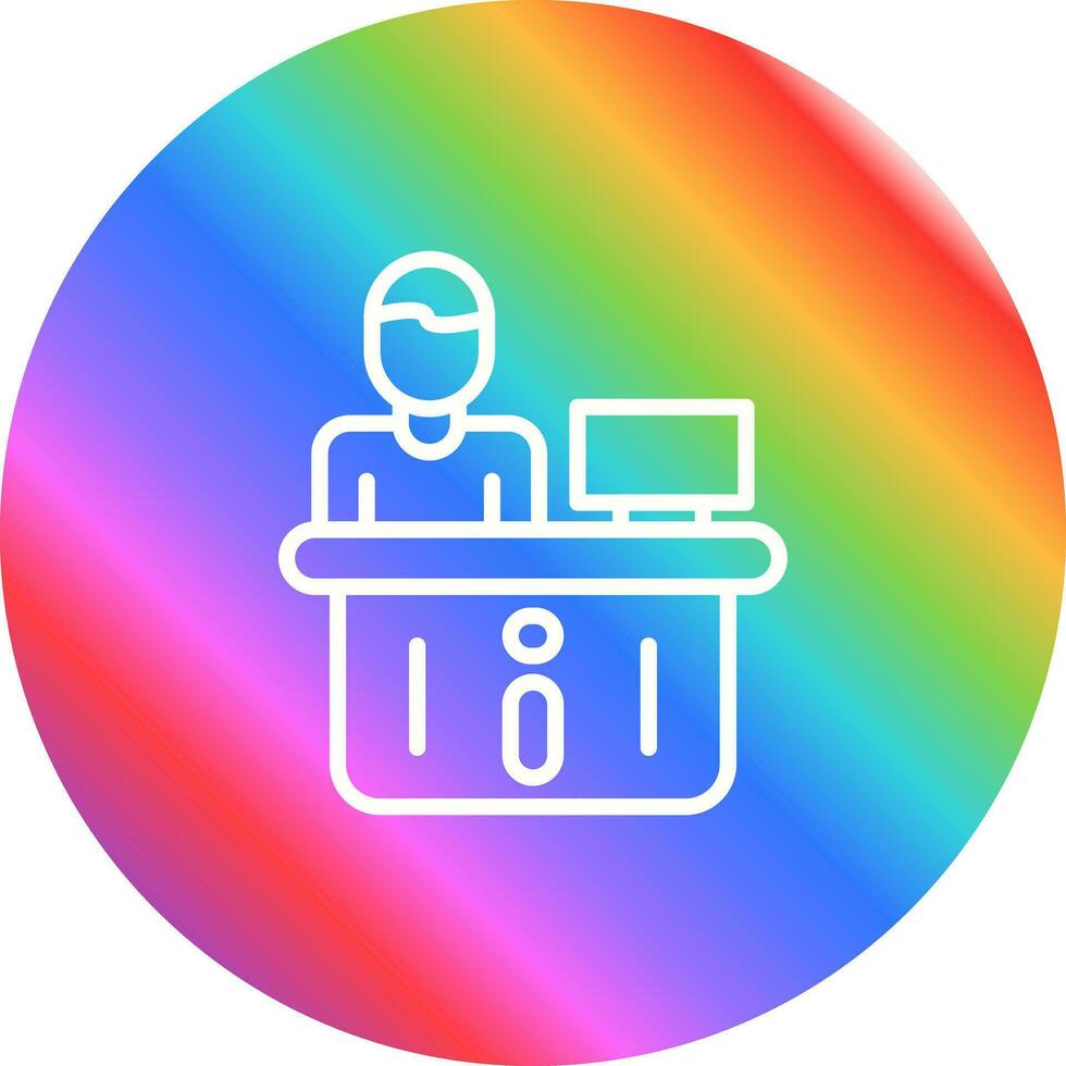 Information Desk Vector Icon