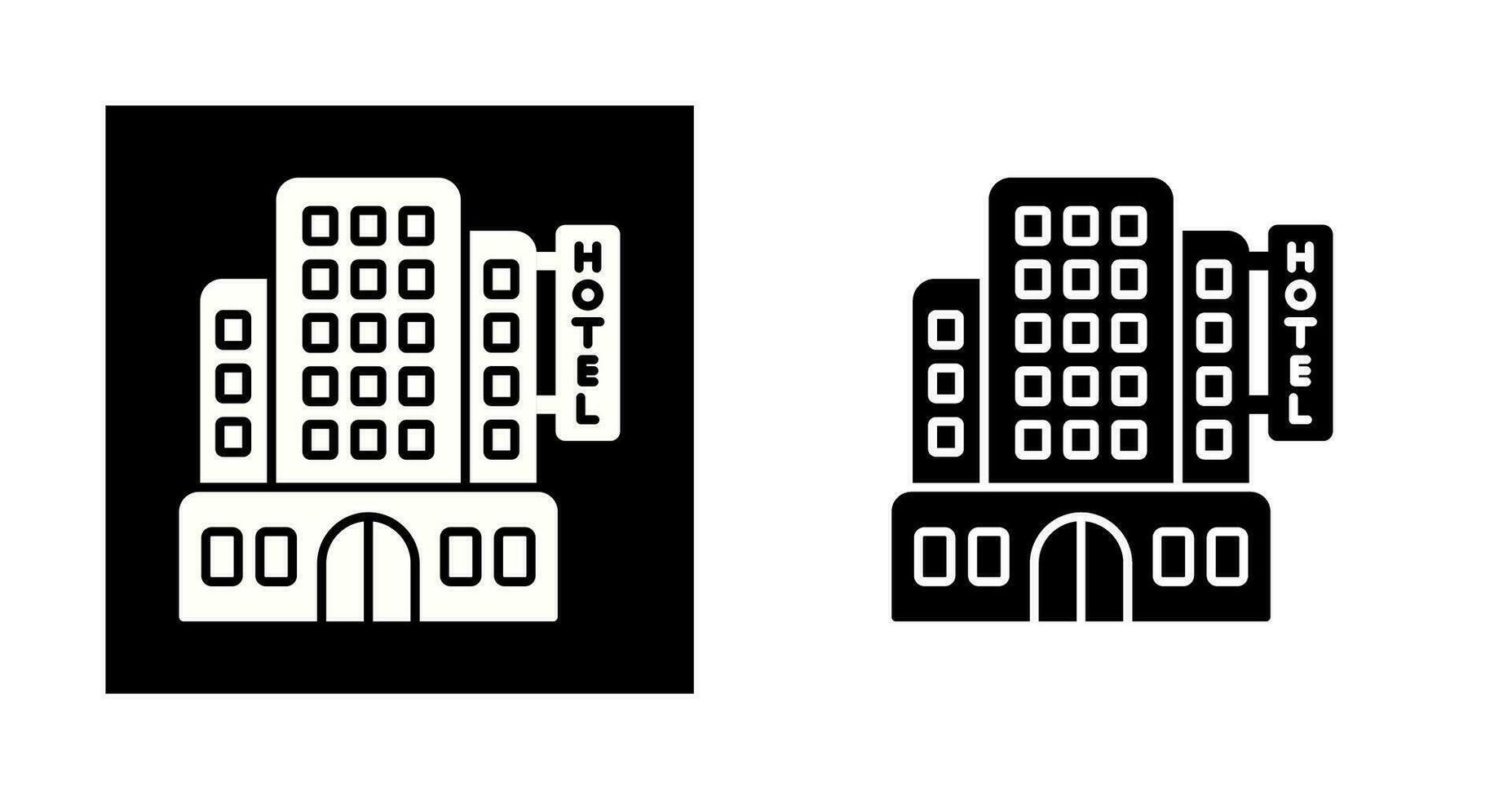 icono de vector de hotel