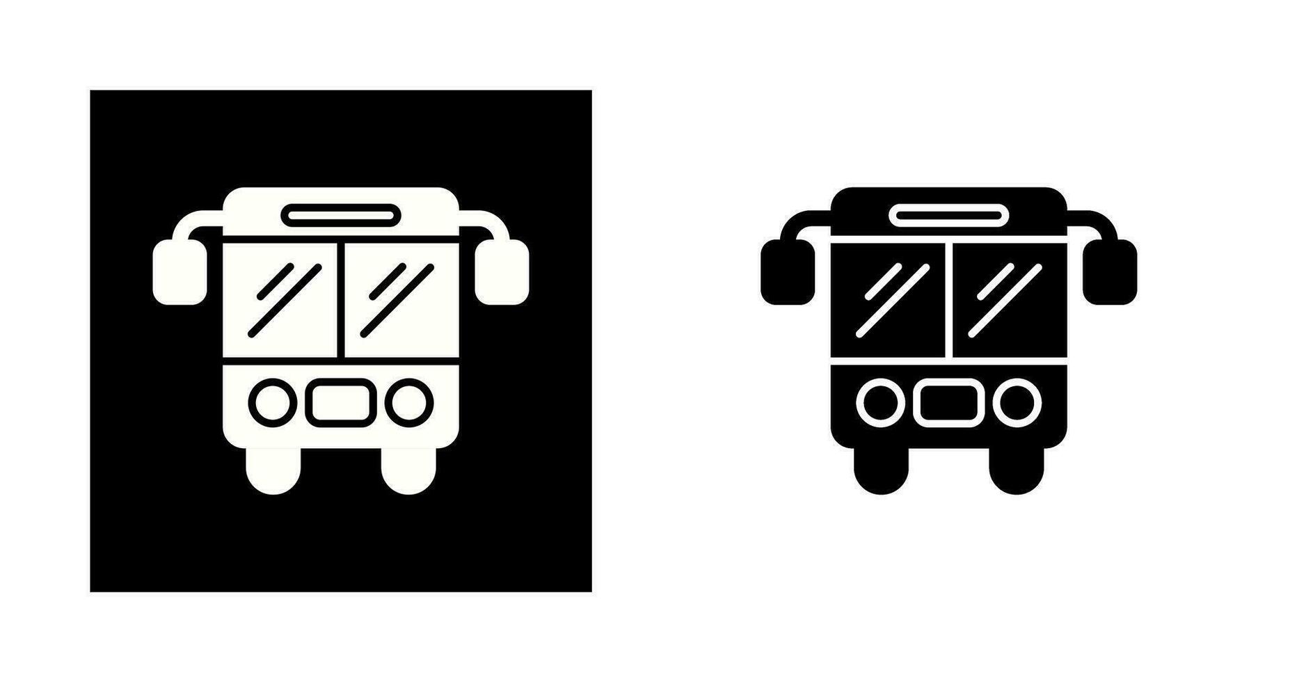 icono de vector de bus