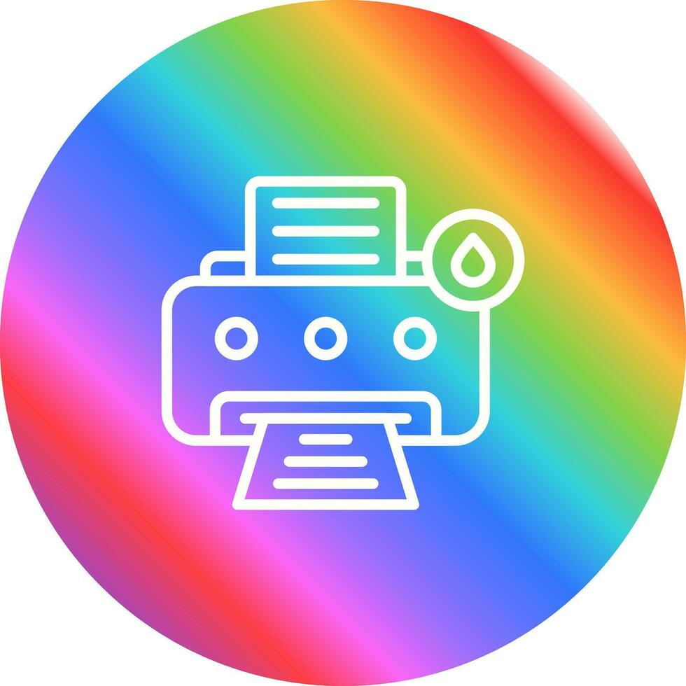 Inkjet Printer Vector Icon