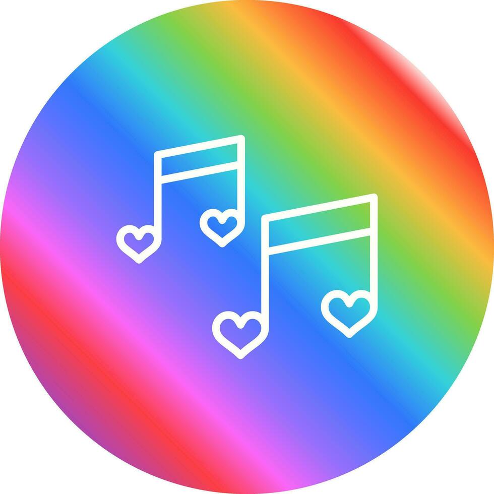 Romantic music Vector Icon