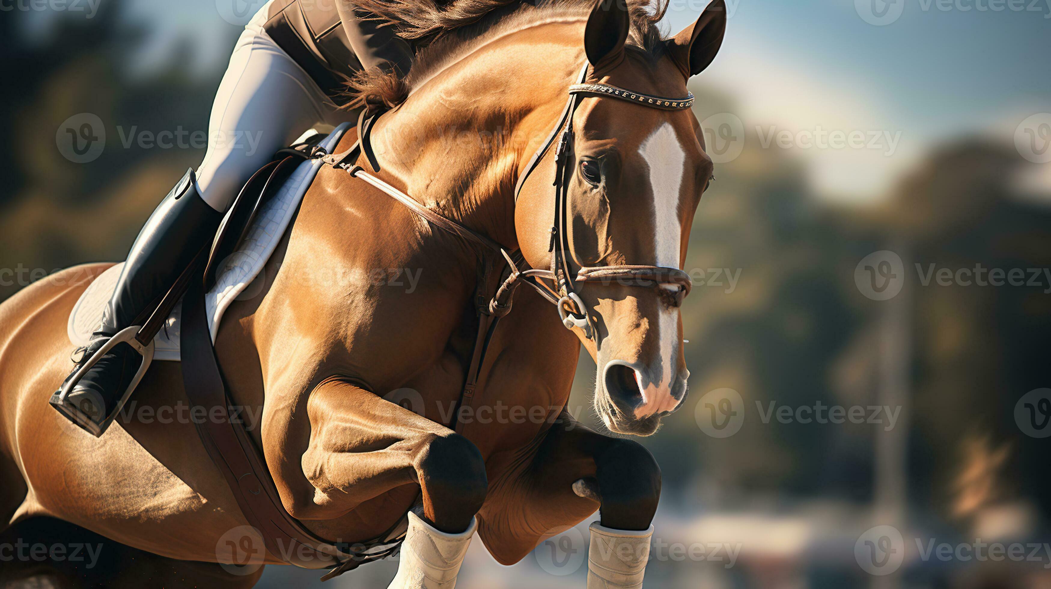 The Thrills of Show Jumping in Equestrian Sports. Generative AI 