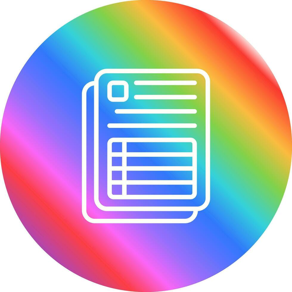 Spreadsheet Vector Icon