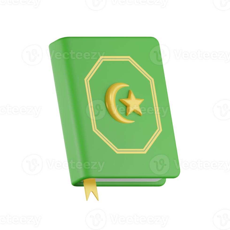 qur'an ramadhan kareem 3d des illustrations png