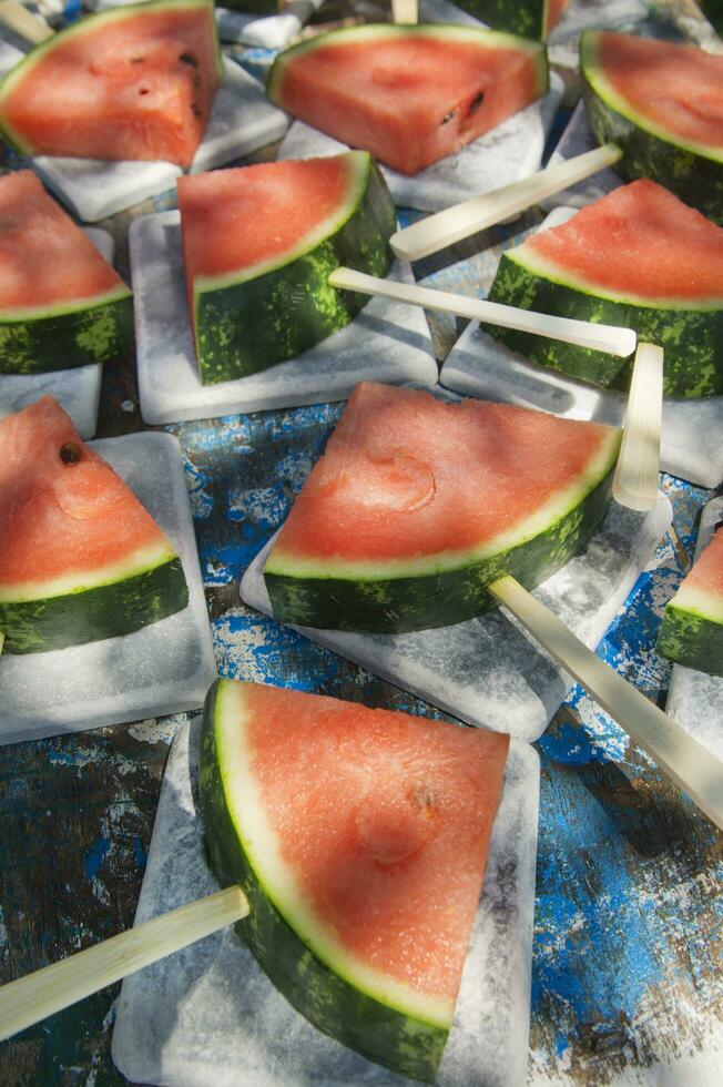 Slices of watermelon photo