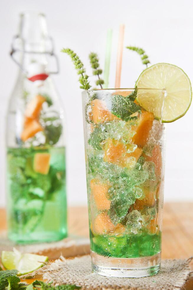 Mint and melon appetizer photo