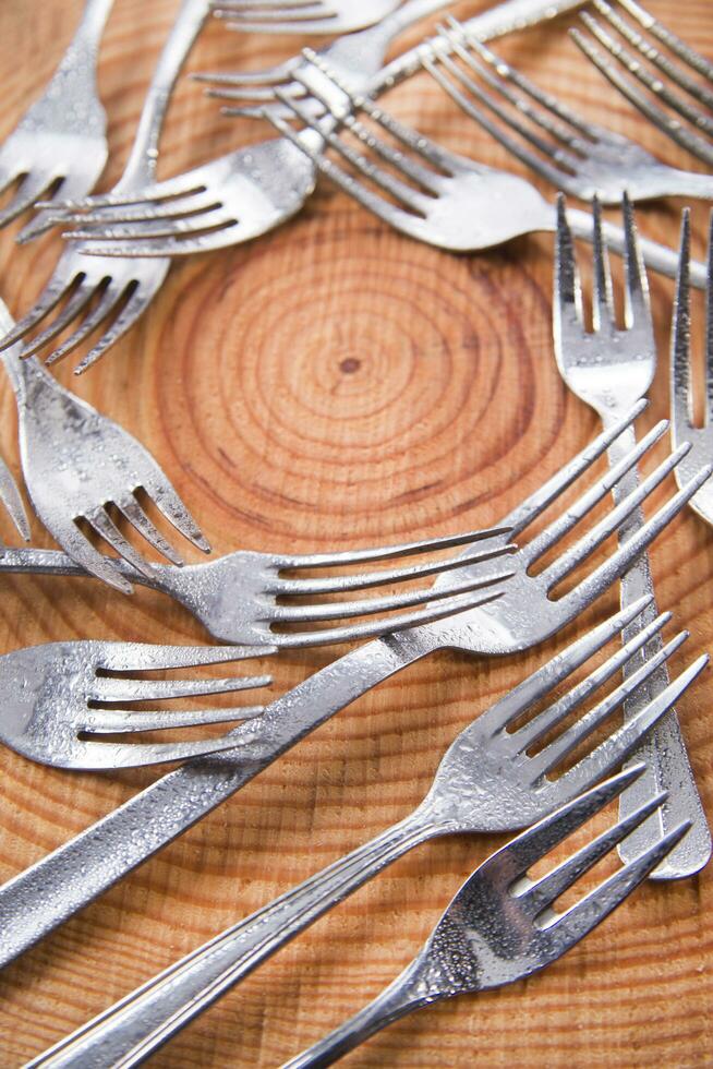 Sets of forks photo