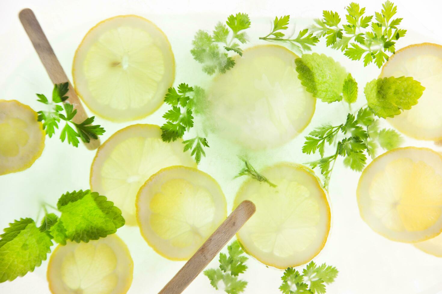 Lemon and mint photo