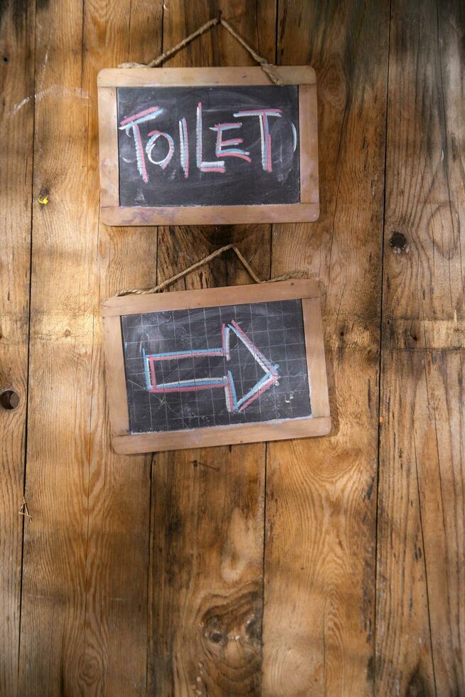 two signs on a wall photo