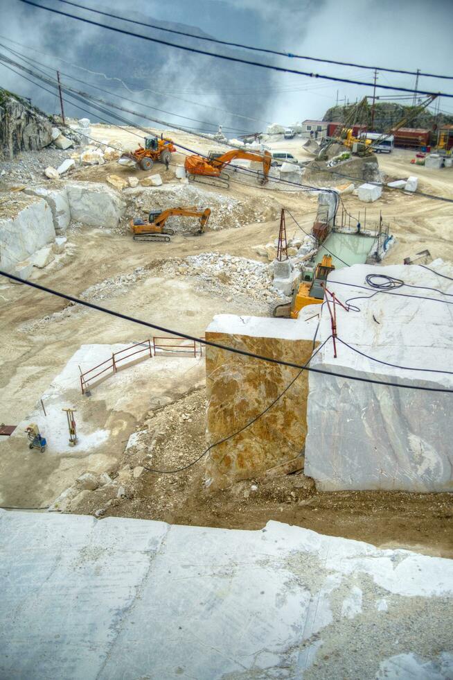 White marble quarries photo