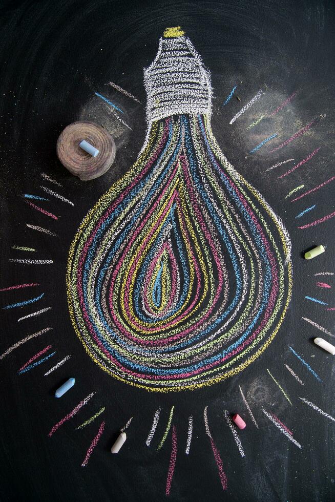 A multicolored idea photo