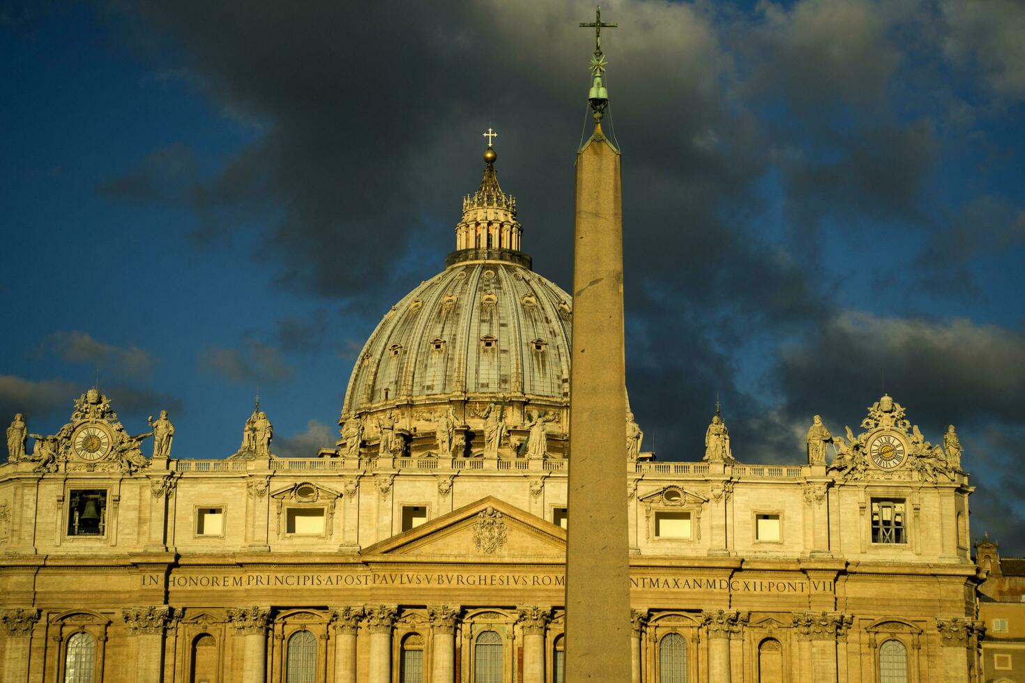 The Basilica of St. Peter at dawn photo