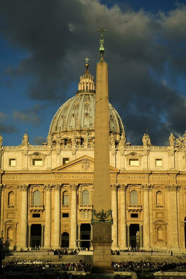 The Basilica of St. Peter at dawn photo