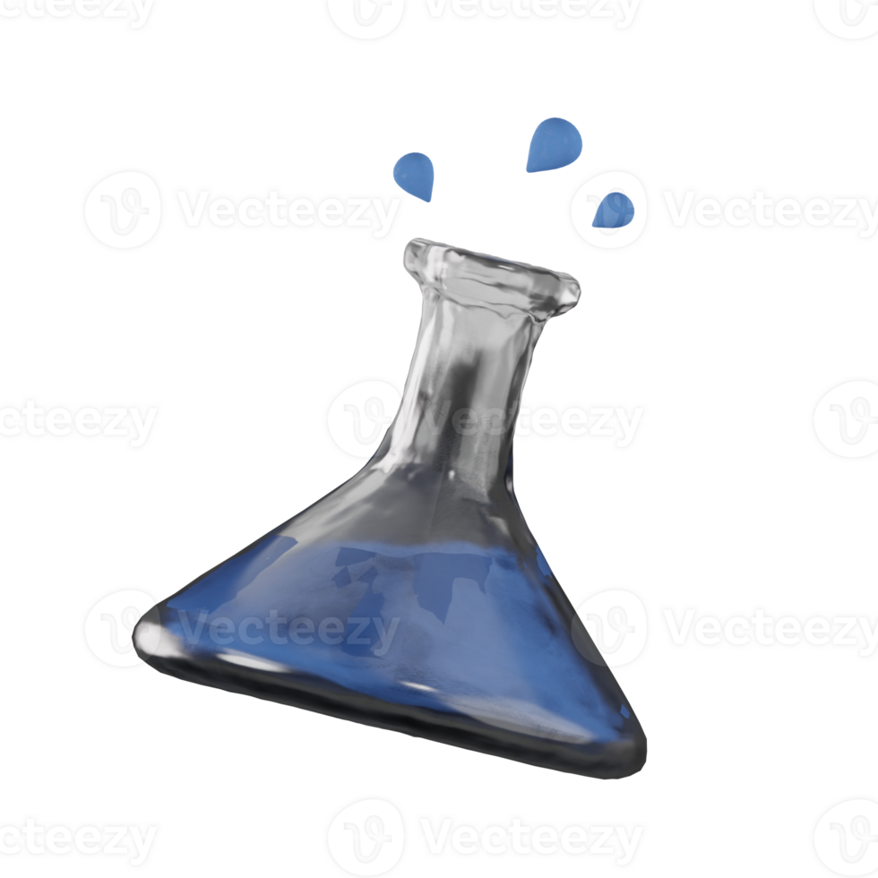 Science Clay Essential Object 3D Illustrations png