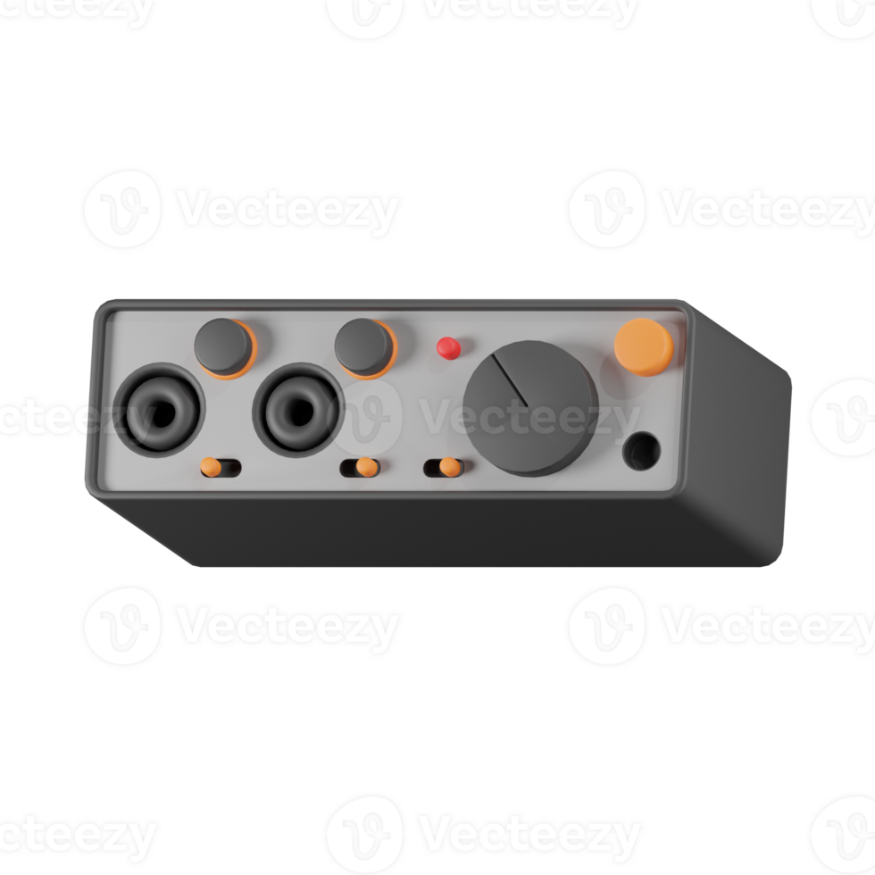 Sound Mixer Music Studio 3D Illustrations png