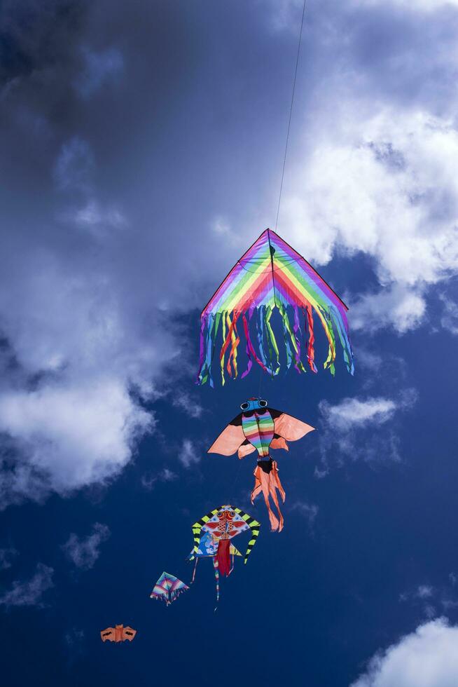 Colorful kite in the sky photo