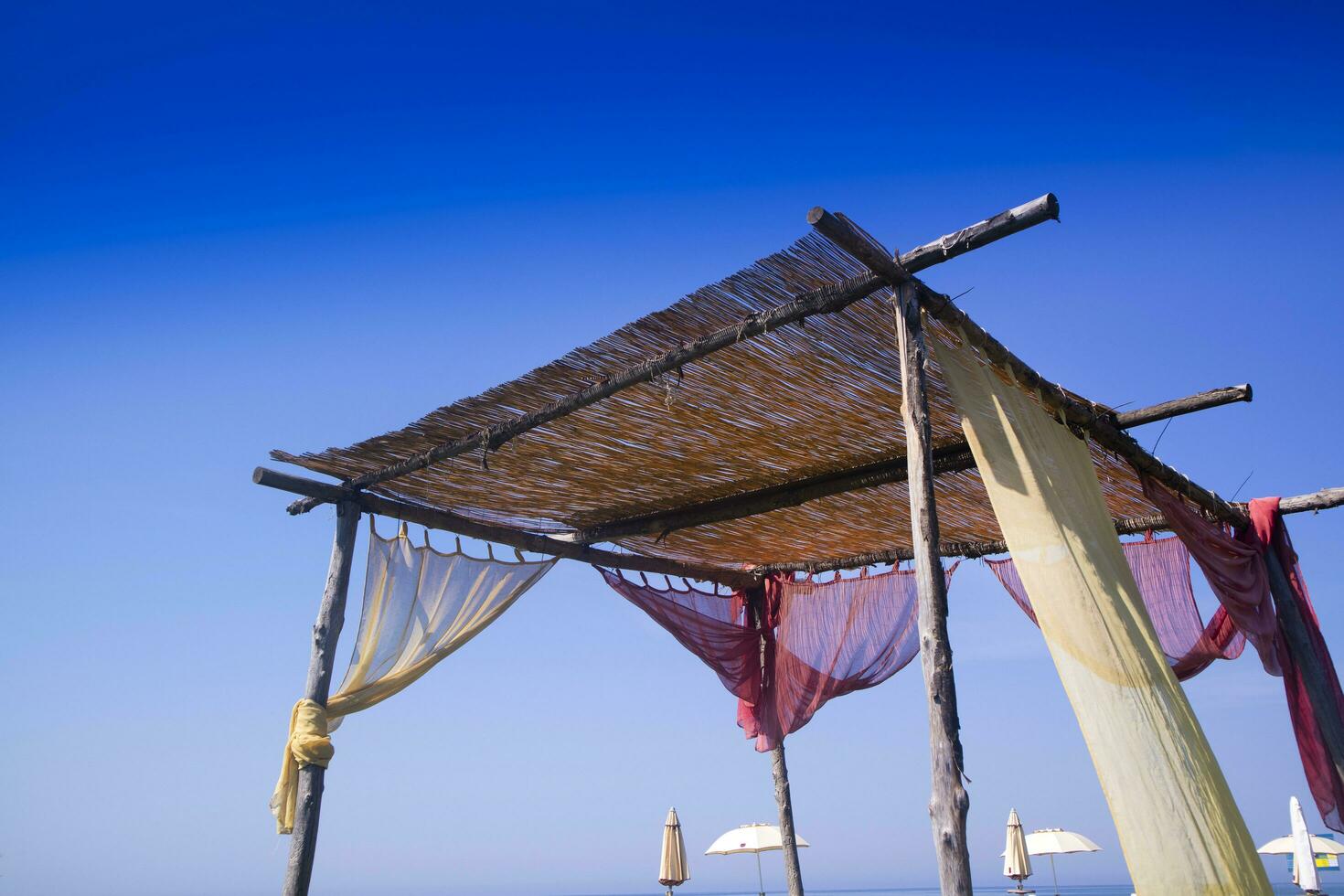 Artisanal summer gazebo photo