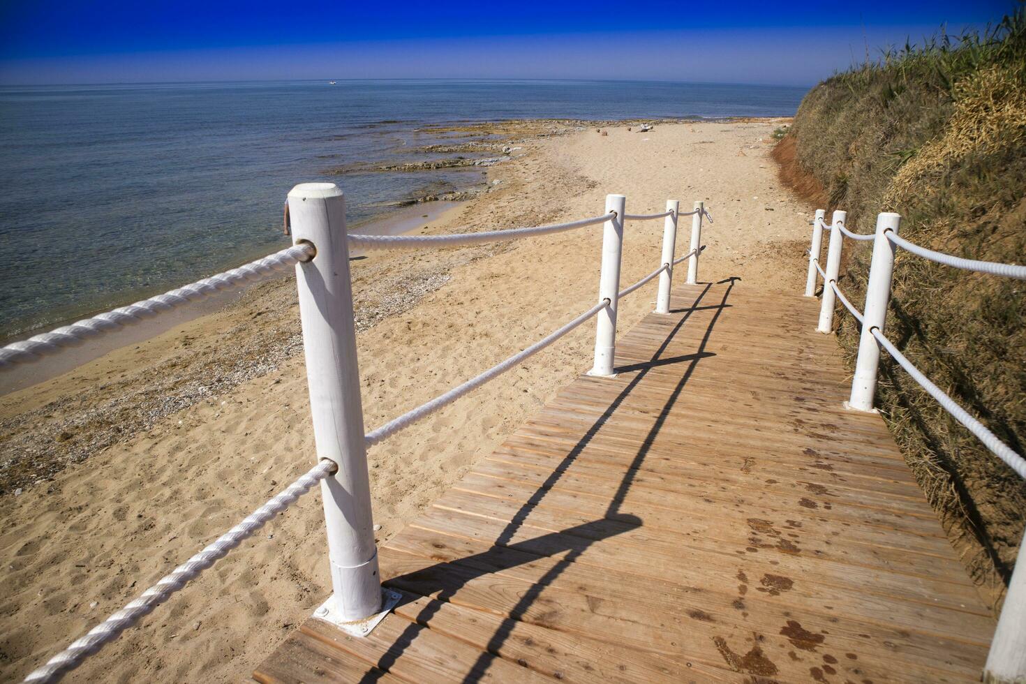 Walkway for disabled people photo