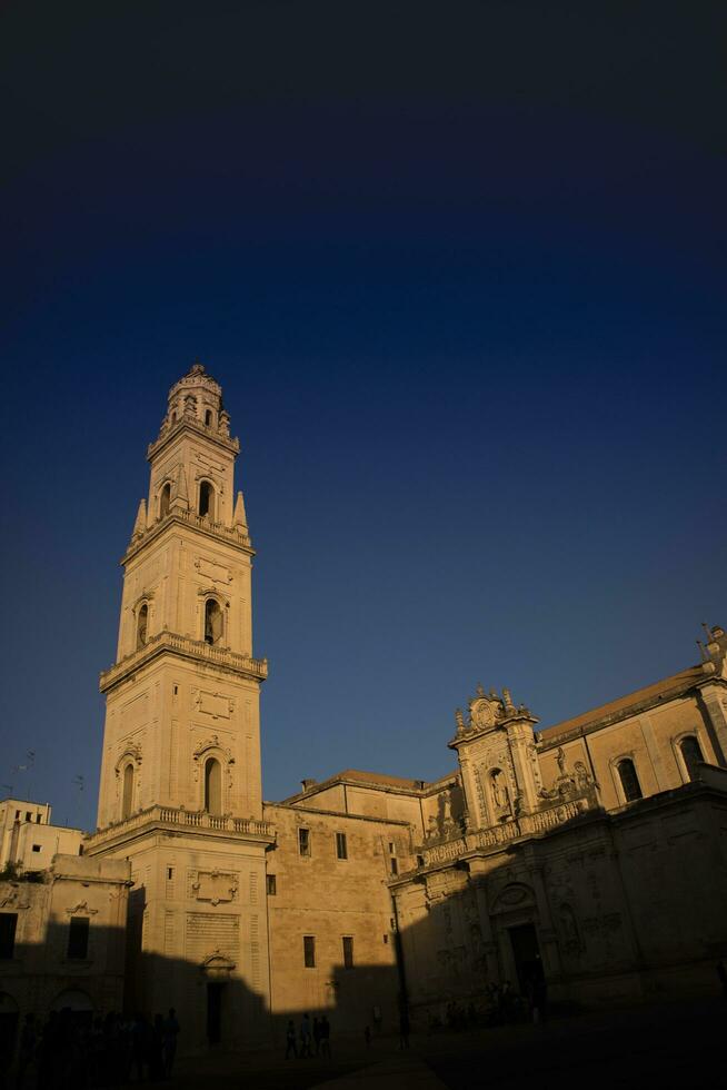 Lecce square of the cathedral photo