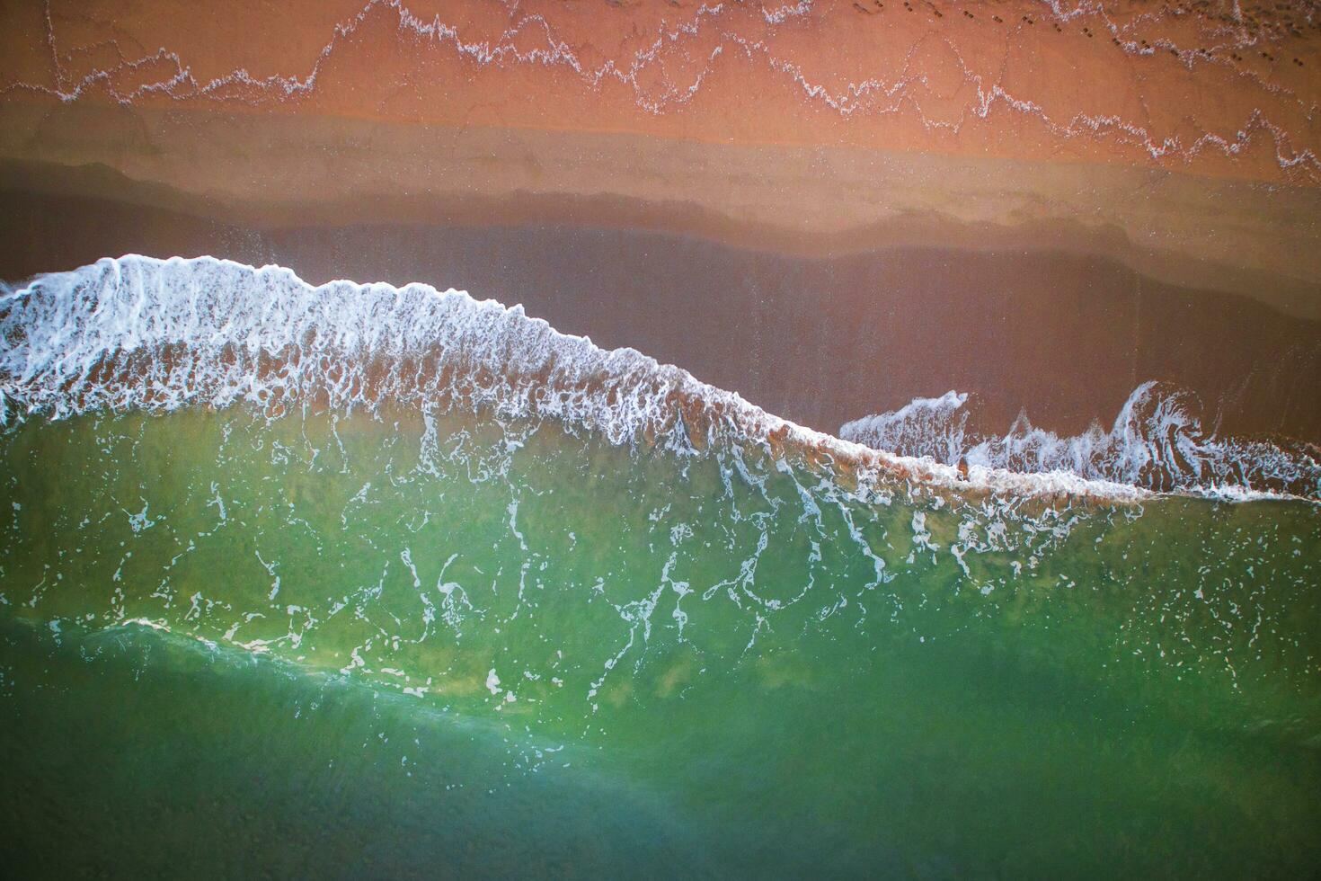 Sea waves on the beach photo