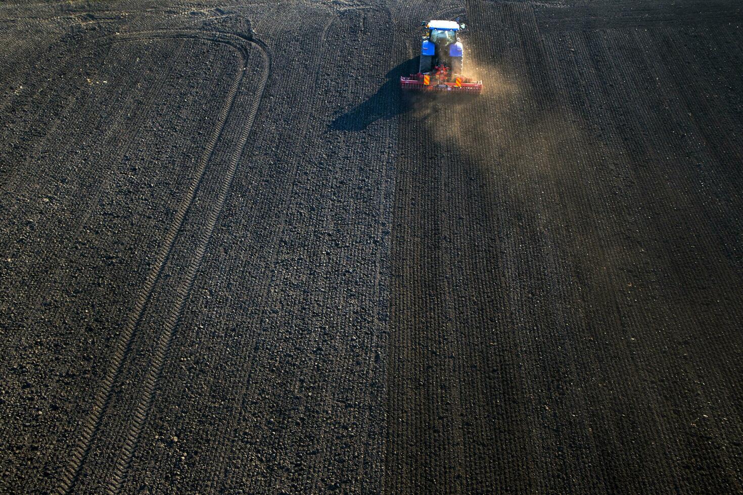 Earth processing in the autumn photo