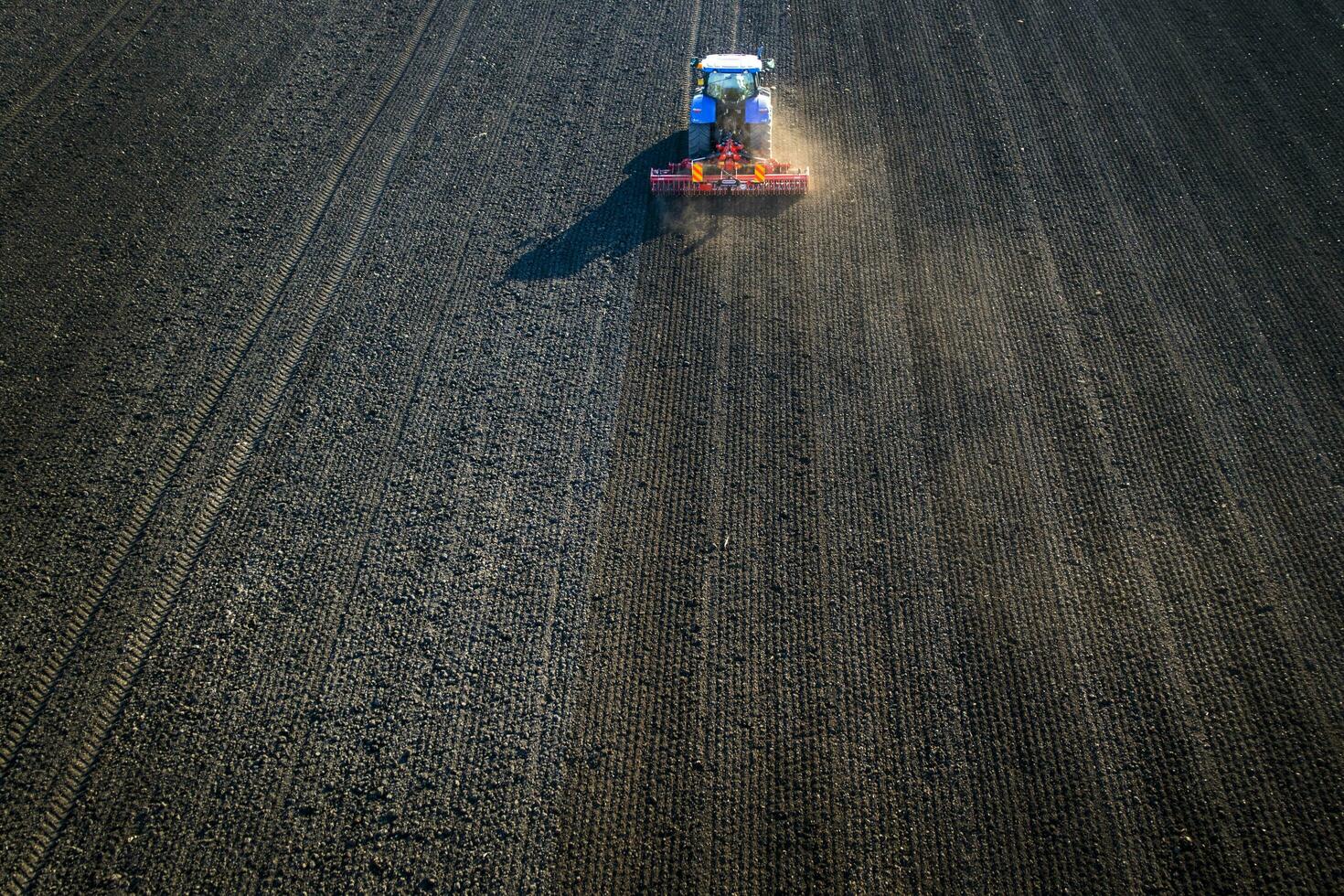 Earth processing in the autumn photo