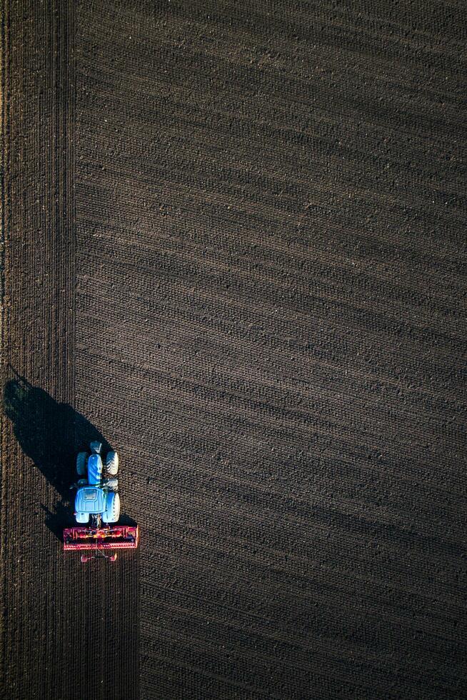 Earth processing in the autumn photo