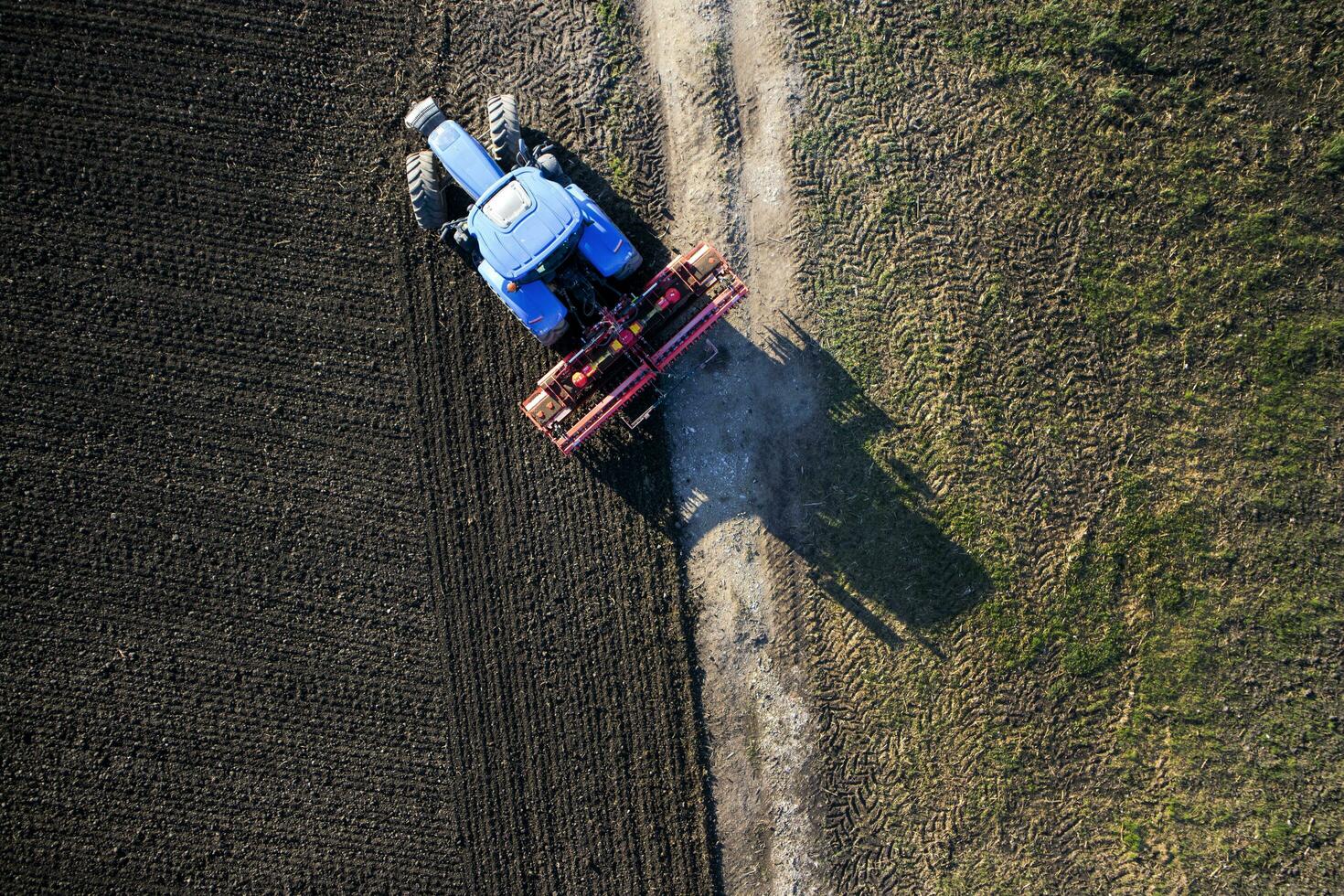 Earth processing in the autumn photo