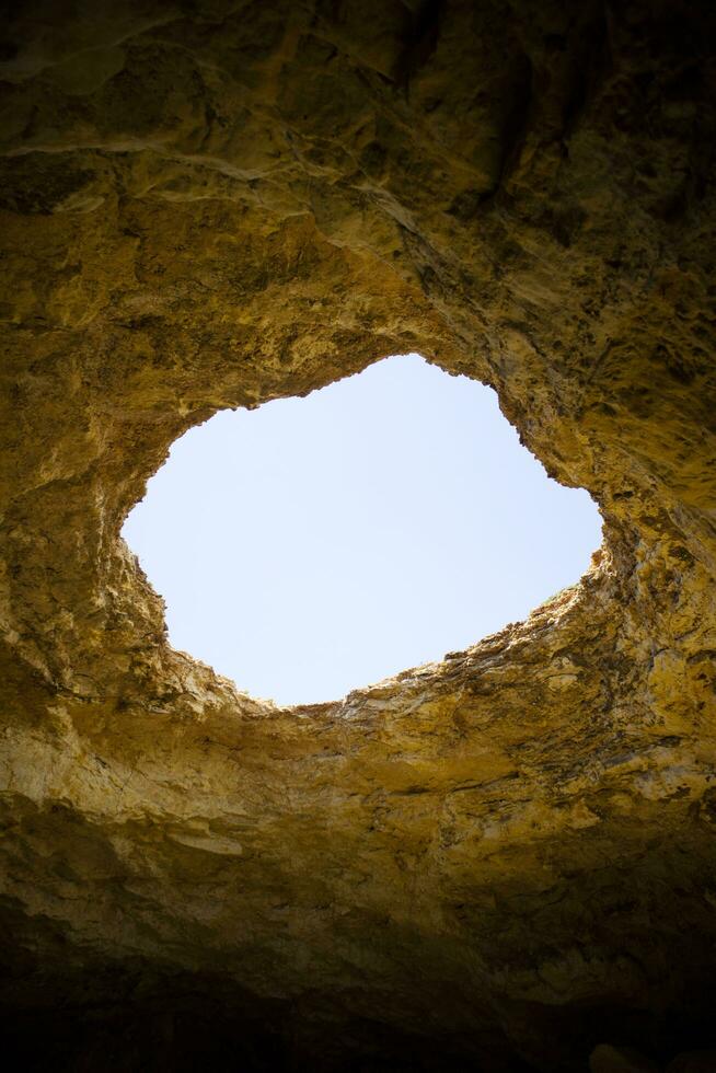 Opening of a natural cave photo