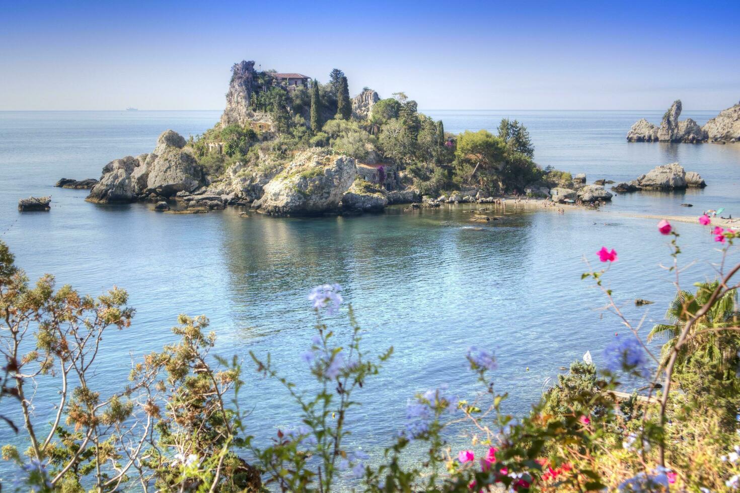 Isola Bella Taormina view photo