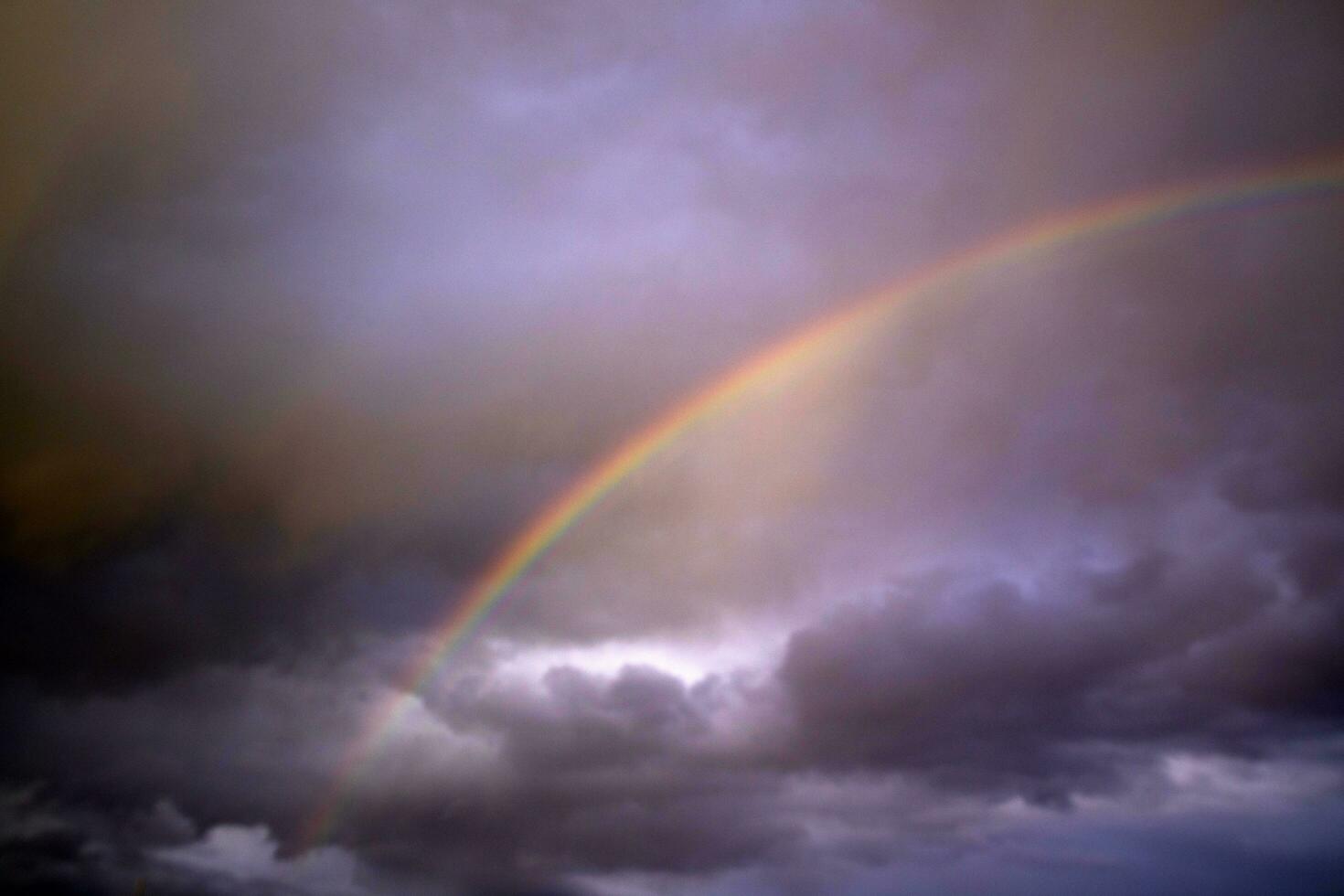 The rainbow after the storm photo