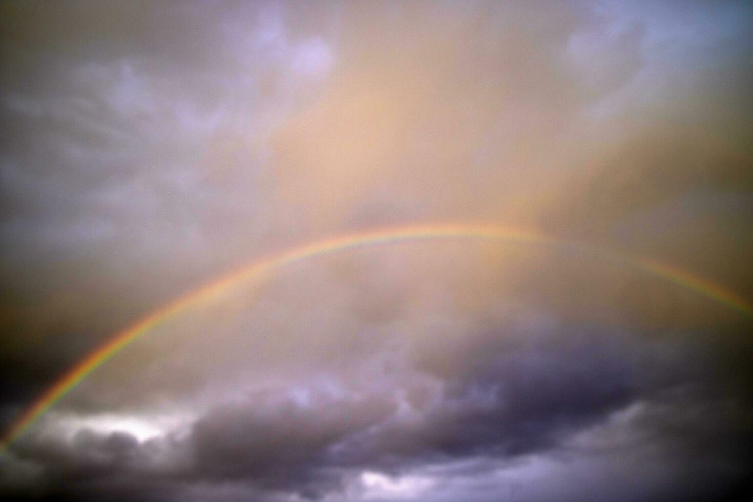 The rainbow after the storm photo