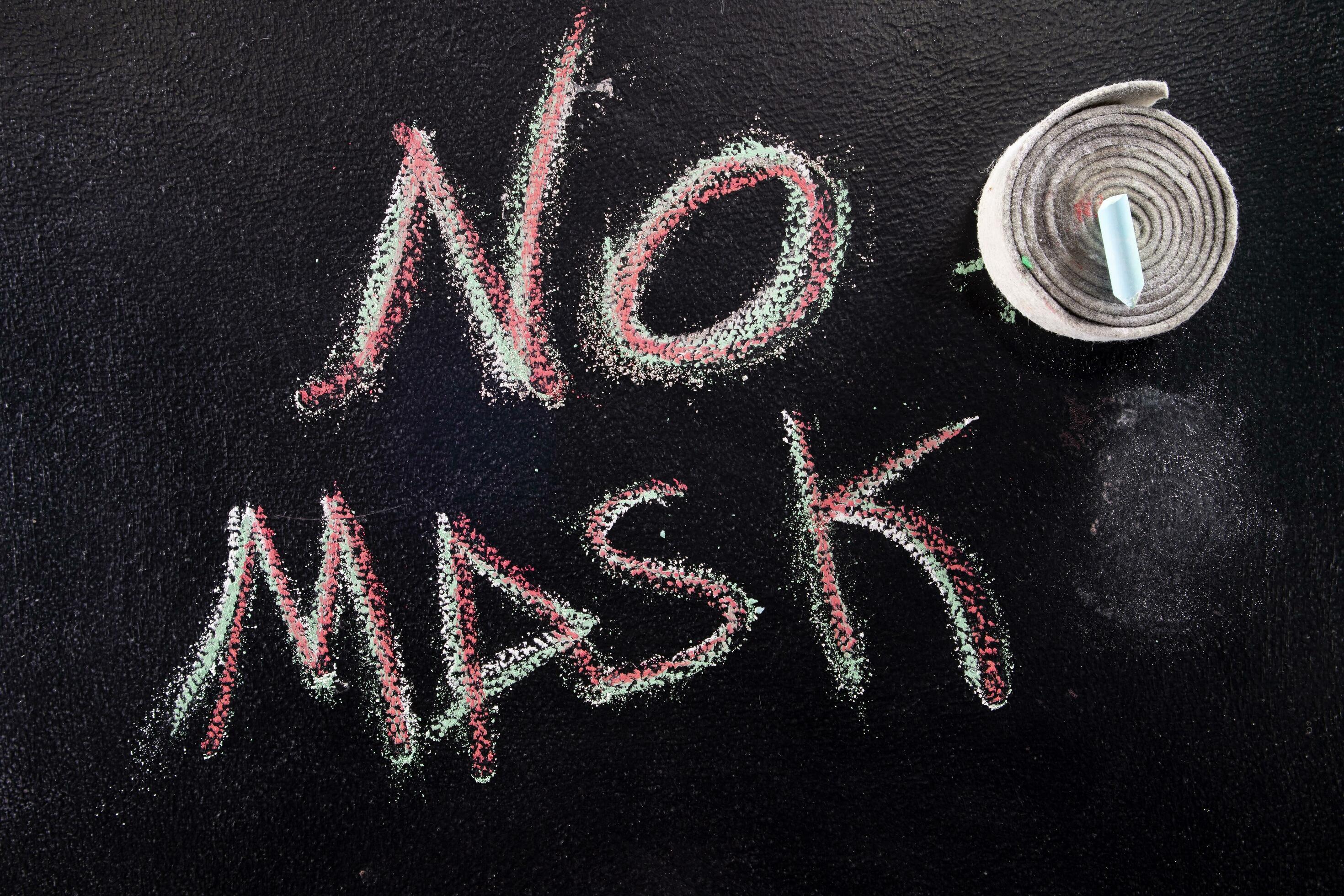 Graphical representation of the sentence, no mask 27089266 Stock Photo