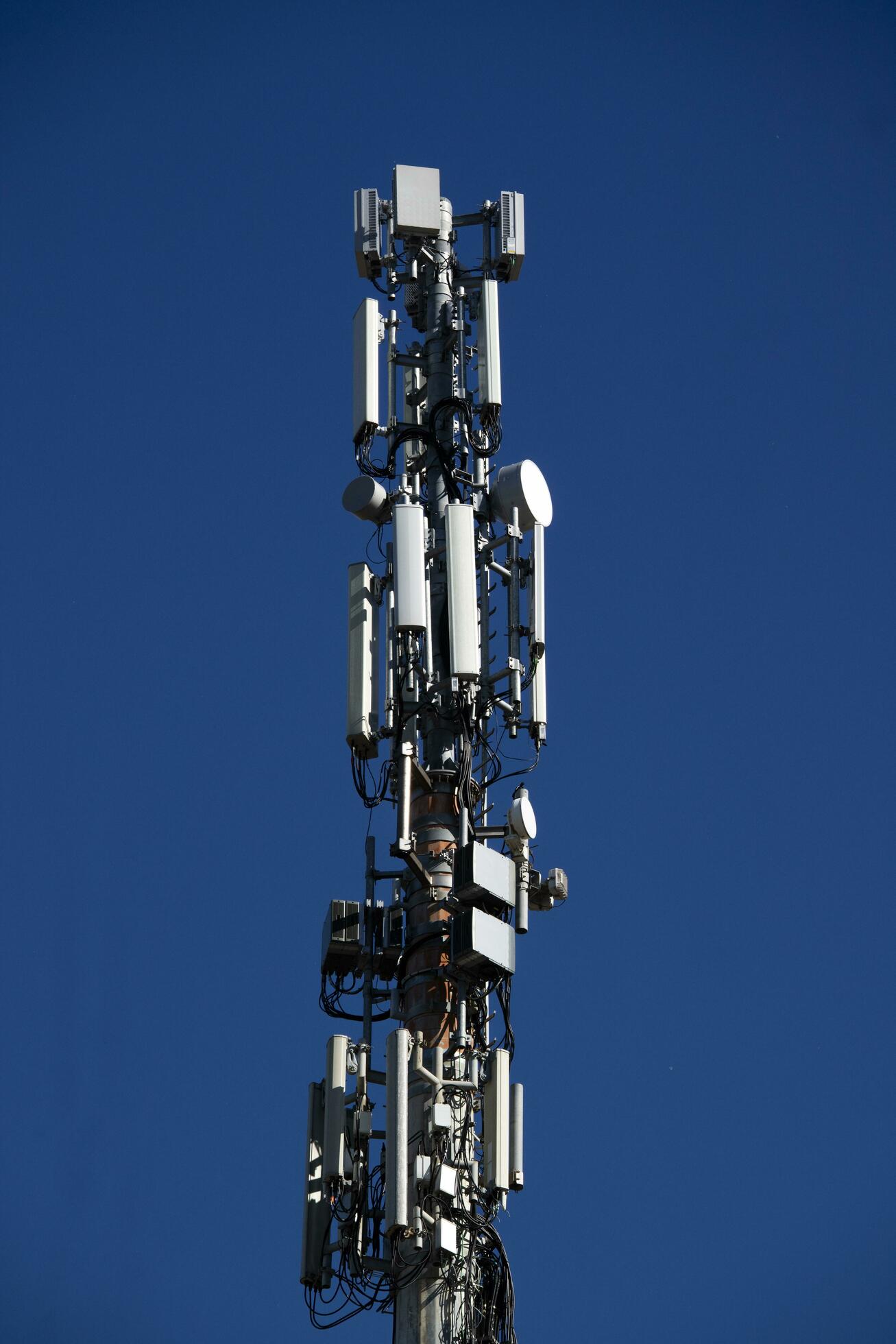 Trellis for the support of telephone repeaters 27089378 Stock Photo at