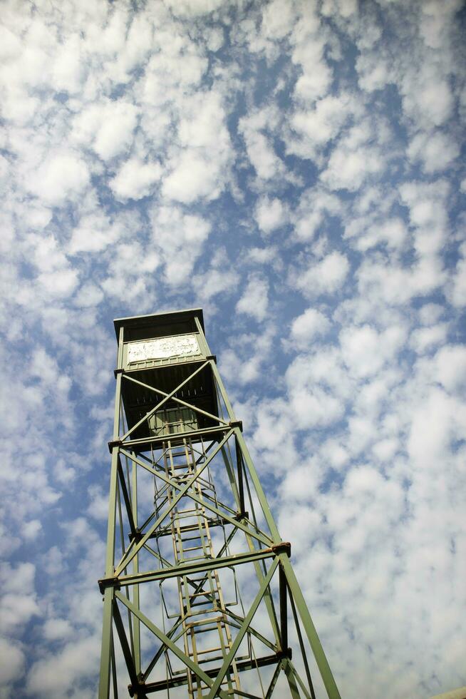 Steel tower for forest firefighting photo