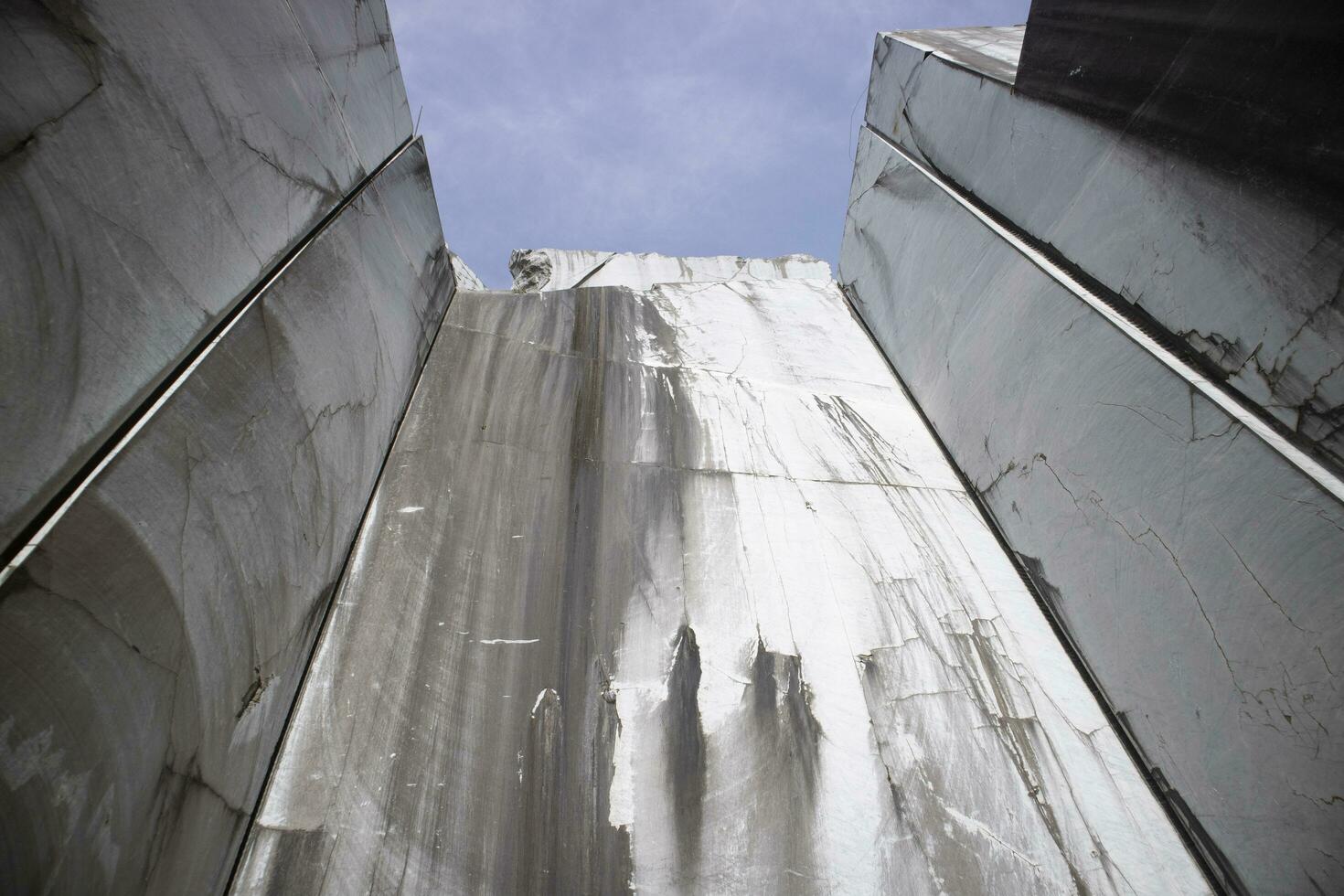 Abandoned marble quarry on the Apuan Alps photo