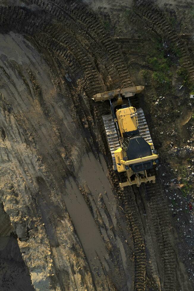 Photographic documentation of a construction site area photo