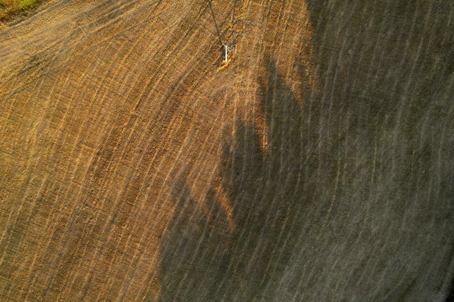 Aerial photographic documentation of the shape of the fields photo