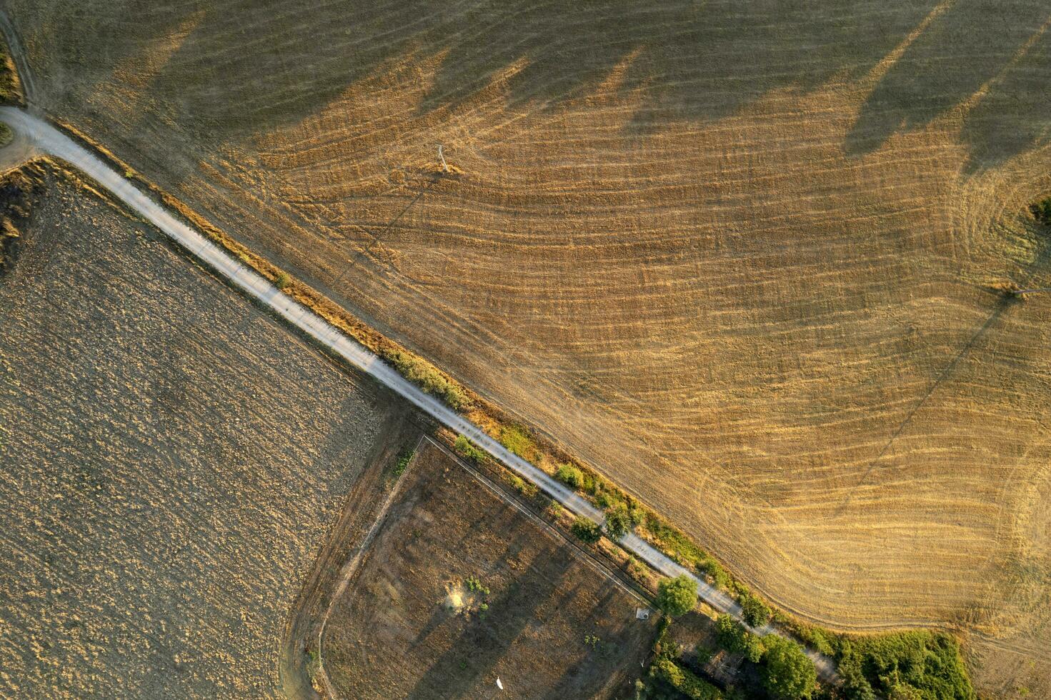 Aerial photographic documentation of the shape of the fields photo