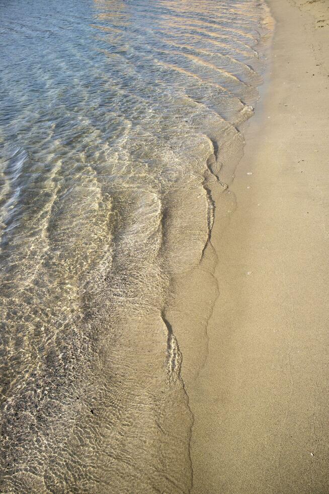 The shape and the transparency of the sea waves photo