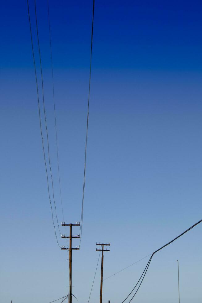 Photographic documentation of an old power line photo