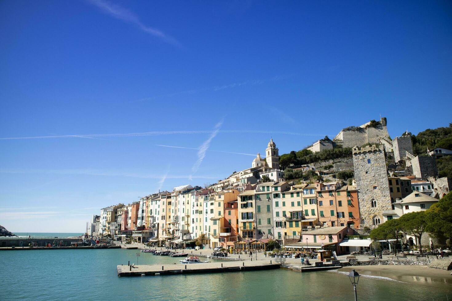 Photographic view of the colorful village of Portovenere photo