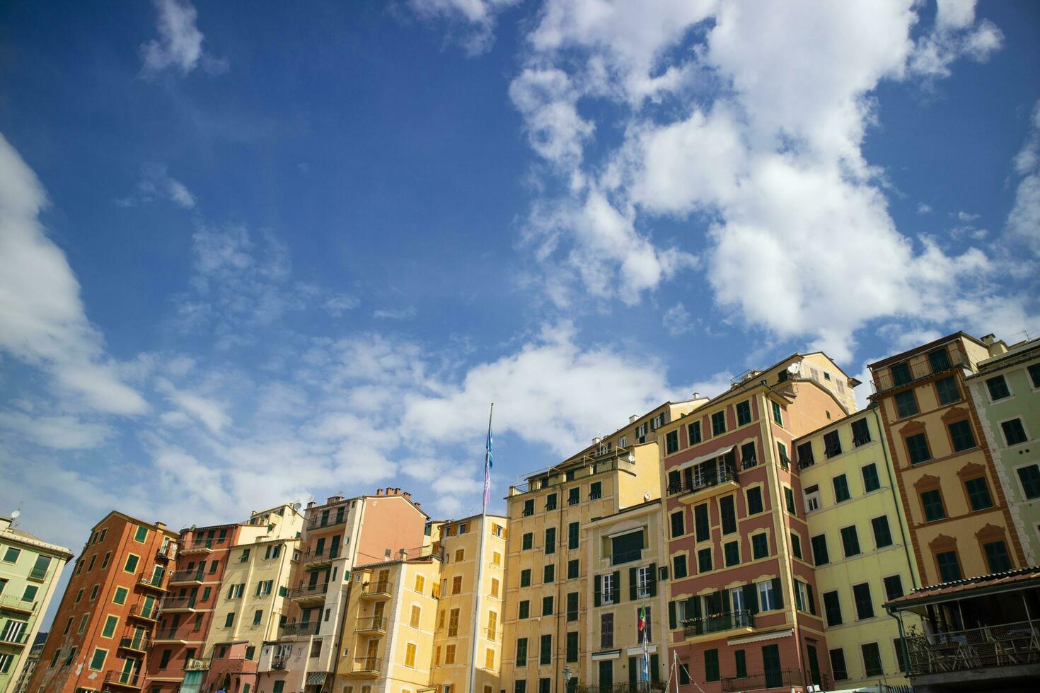 el característica pueblo de camuflaje Génova Italia foto